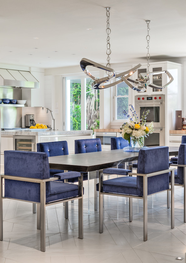 dining room and kitchen